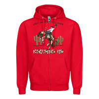 Red when the going gets tough cowboy up Zipper Hoodie - MaliasSmallBusiness
