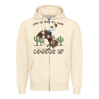 Sandshell when the going gets tough cowboy up Zipper Hoodie - MaliasSmallBusiness