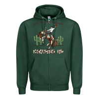Sports Green when the going gets tough cowboy up Zipper Hoodie - MaliasSmallBusiness