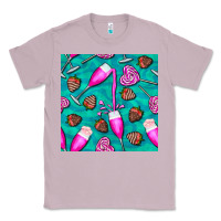 Lilac valentines day champagne and strawberry Classic Tee - BundleAndBundleShop