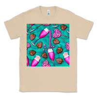 Mushroom valentines day champagne and strawberry Classic Tee - BundleAndBundleShop