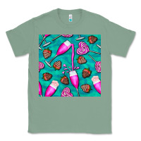 Sage valentines day champagne and strawberry Classic Tee - BundleAndBundleShop