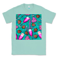Seafoam valentines day champagne and strawberry Classic Tee - BundleAndBundleShop