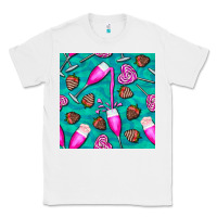 White valentines day champagne and strawberry Classic Tee - BundleAndBundleShop