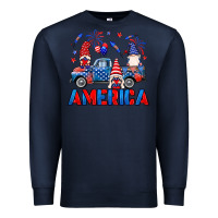 Navy American truck gnomes Premium Sweatshirt - Neo Western