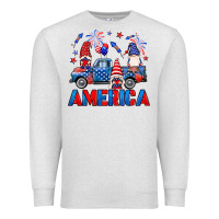 Oatmeal Heather American truck gnomes Premium Sweatshirt - Neo Western