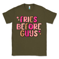 Army Green fries before guys Classic Tee - MaliasSmallBusiness