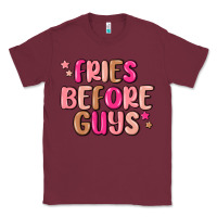 Burgundy fries before guys Classic Tee - MaliasSmallBusiness