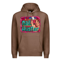 Chestnut nail hustler serape leopard background Premium Hoodie - Artiststas