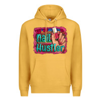 Mustard nail hustler serape leopard background Premium Hoodie - Artiststas