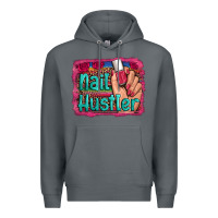 Rock nail hustler serape leopard background Premium Hoodie - Artiststas
