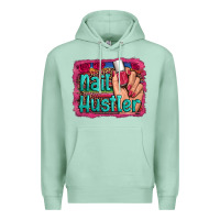 Seafoam nail hustler serape leopard background Premium Hoodie - Artiststas
