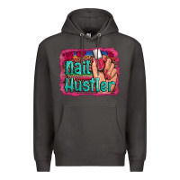 Smoke nail hustler serape leopard background Premium Hoodie - Artiststas