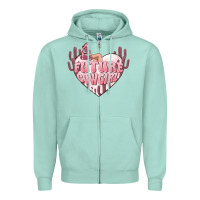 Seafoam future cowgirl Zipper Hoodie - MaliasSmallBusiness