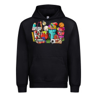 Black p.e. teacher coffee cups Urban Hoodie - NancyCooperArtShop