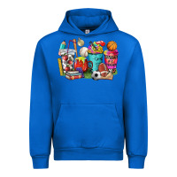 Cobalt p.e. teacher coffee cups Urban Hoodie - NancyCooperArtShop