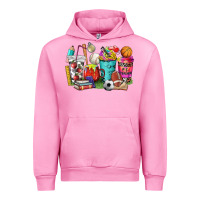 Fuchsia Pink p.e. teacher coffee cups Urban Hoodie - NancyCooperArtShop