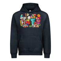 Navy p.e. teacher coffee cups Urban Hoodie - NancyCooperArtShop