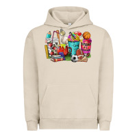 Pigment French Oak p.e. teacher coffee cups Urban Hoodie - NancyCooperArtShop