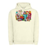Pigment Pistachio p.e. teacher coffee cups Urban Hoodie - NancyCooperArtShop