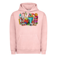 Pigment Salmon p.e. teacher coffee cups Urban Hoodie - NancyCooperArtShop
