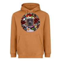 Meerkat pitbull and buffalo plaid Heavyweight Hoodie - RanaPortraitStore