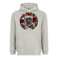 Moon Dust pitbull and buffalo plaid Heavyweight Hoodie - RanaPortraitStore