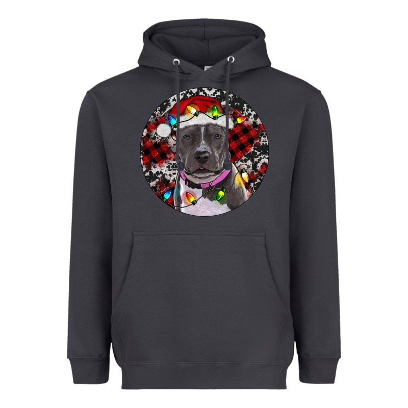 Pitbull And Buffalo Plaid Heavyweight Hoodie by RanaPortraitStore | Teevron