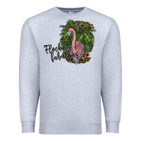 Heather Grey flocking fabulous Premium Sweatshirt - SublimationCraftShop