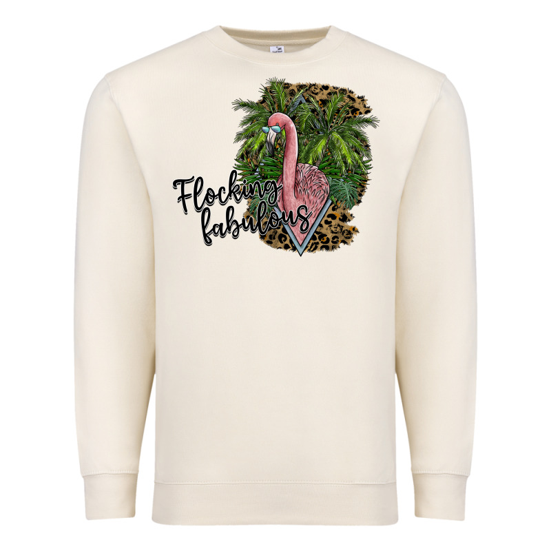 Flocking Fabulous Premium Sweatshirt by SublimationCraftShop | Teevron