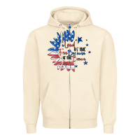 Sandshell land of the free because of the brave Zipper Hoodie - MaliasSmallBusiness