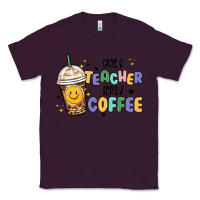 Plum half teacher half coffee Classic Tee - MaliasSmallBusiness