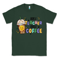 Sports Green half teacher half coffee Classic Tee - MaliasSmallBusiness
