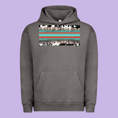 Western Cowhide Serape Sunflower Mama License Plate Urban Hoodie Designed By Barkaloodesign
