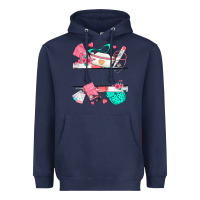 Navy custom name nurse Heavyweight Hoodie - texasbilliewilder