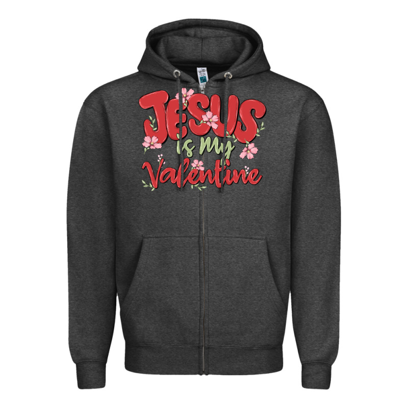 Jesus Is My Valentine Zipper Hoodie by MaliasSmallBusiness | Teevron