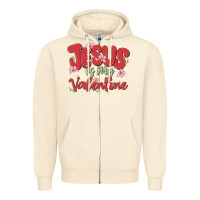 Sandshell jesus is my valentine Zipper Hoodie - MaliasSmallBusiness