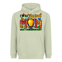 Matcha i'm an autism mom what's your superpower Heavyweight Hoodie - Zillion Design Studio