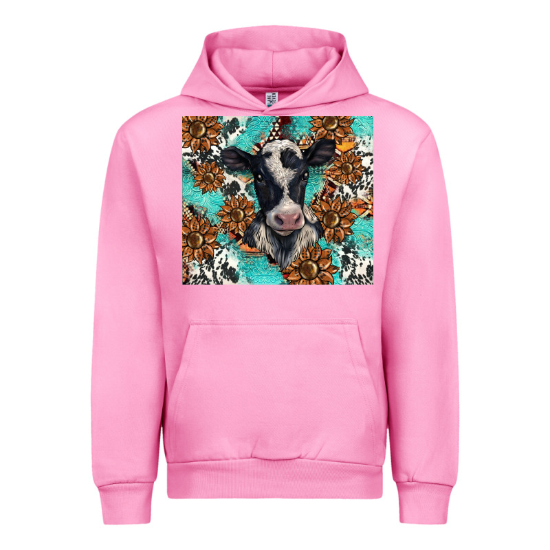 Western Black And White Cow Urban Hoodie by BarkalooDesign | Teevron