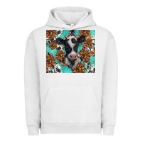 Pigment Lunar Rock western black and white cow Urban Hoodie - BarkalooDesign