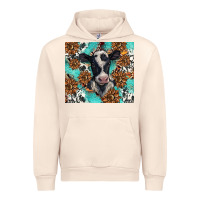 Sandshell western black and white cow Urban Hoodie - BarkalooDesign