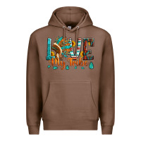 Chestnut love my tribe native american indian headdress Premium Hoodie - Artiststas