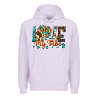 Lilac love my tribe native american indian headdress Premium Hoodie - Artiststas
