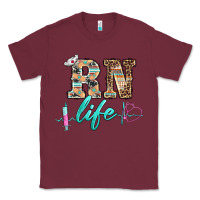 Burgundy western nurse rn  life Classic Tee - BarkalooDesign