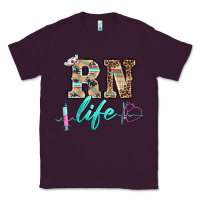 Plum western nurse rn  life Classic Tee - BarkalooDesign