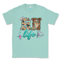Seafoam western nurse rn  life Classic Tee - BarkalooDesign