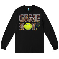 Black tennis game day Long Sleeve Tee - BarkalooDesign