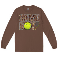 Chestnut tennis game day Long Sleeve Tee - BarkalooDesign