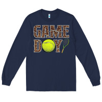 Navy tennis game day Long Sleeve Tee - BarkalooDesign