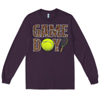 Plum tennis game day Long Sleeve Tee - BarkalooDesign